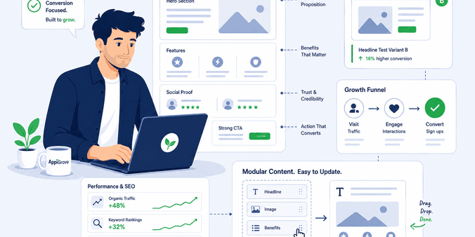 Growth Website Development illustration